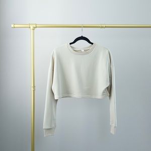 BLANC + ROSÉ | Maddison Terry Crop Sweatshirt